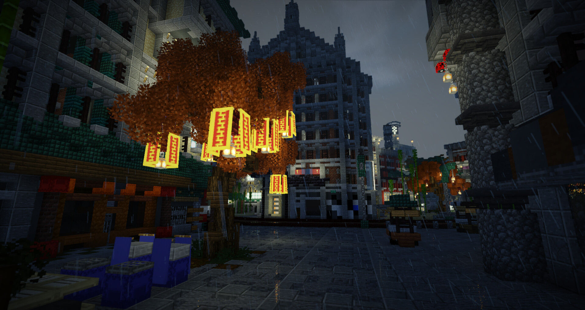Wallpaper #_WhAFpMBSpphPi3-HAox16 Gotham Revival Gotham City in Minecraft Minecraft Map