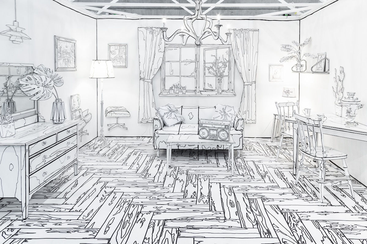 Wallpaper #Ph0GKpMBlOZrFDOkycPy424 Artist Transforms 3D into 2d in a Mind Bending Installation About