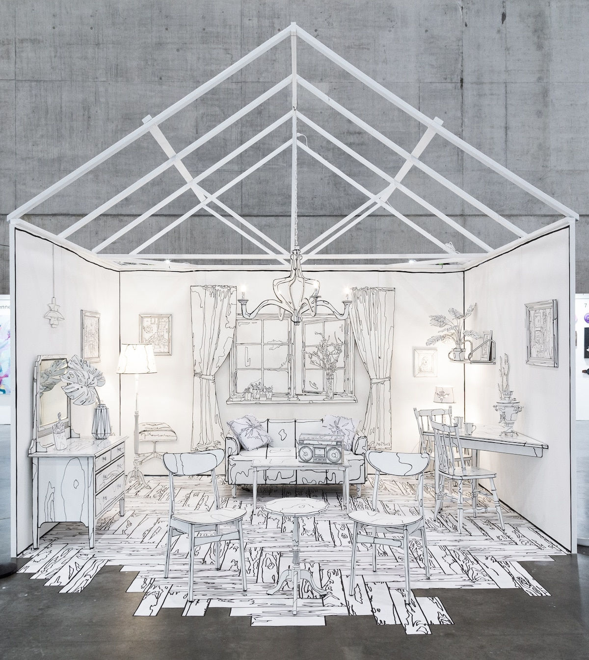 Wallpaper #Ph0GKpMBlOZrFDOkycPy381 Artist Transforms 3D into 2d in a Mind Bending Installation About