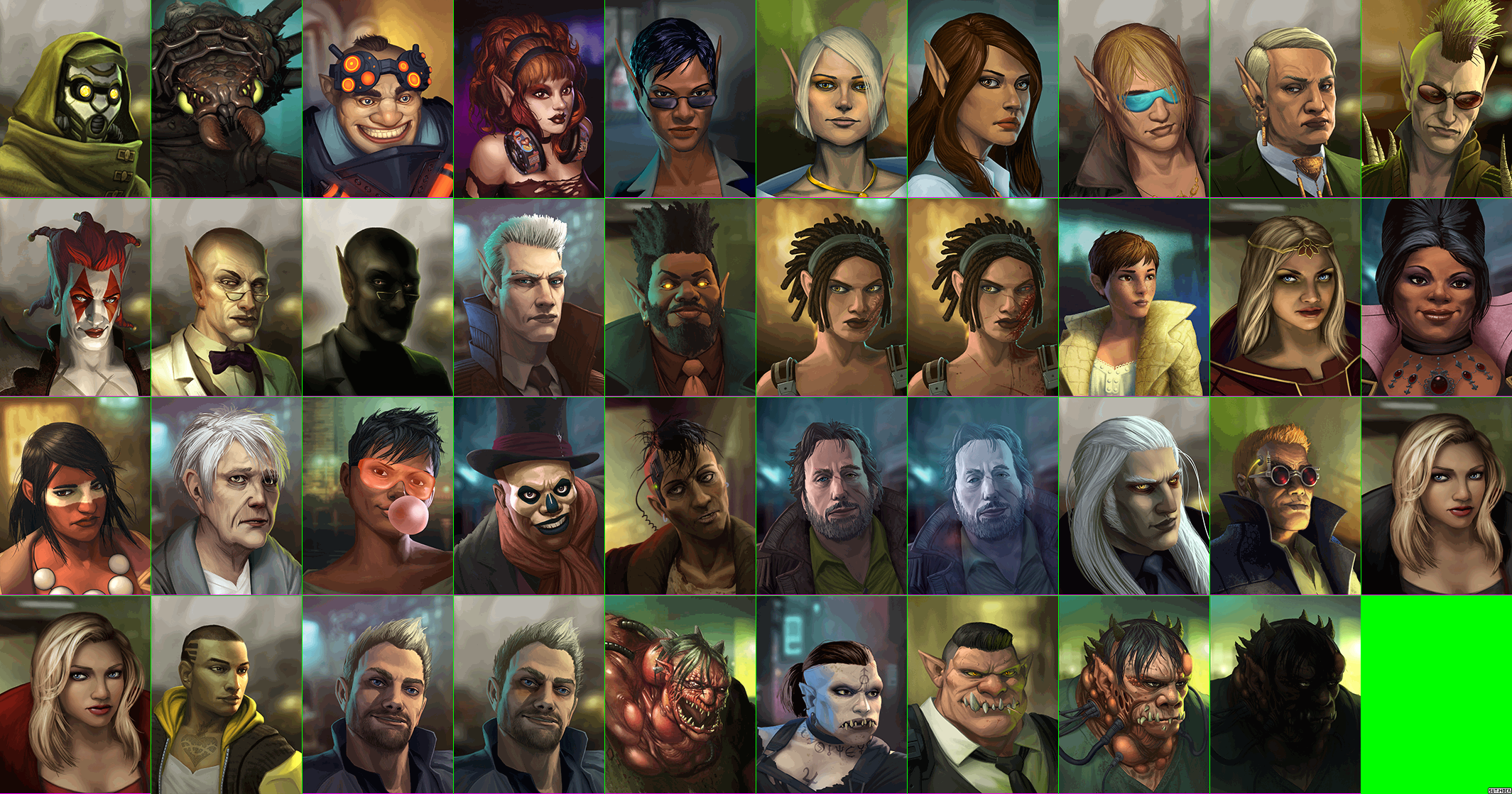 Wallpaper #9mg9FpMBSpphPi3-_gos175 PC Computer Shadowrun Returns Npc Portraits the Spriters Resource