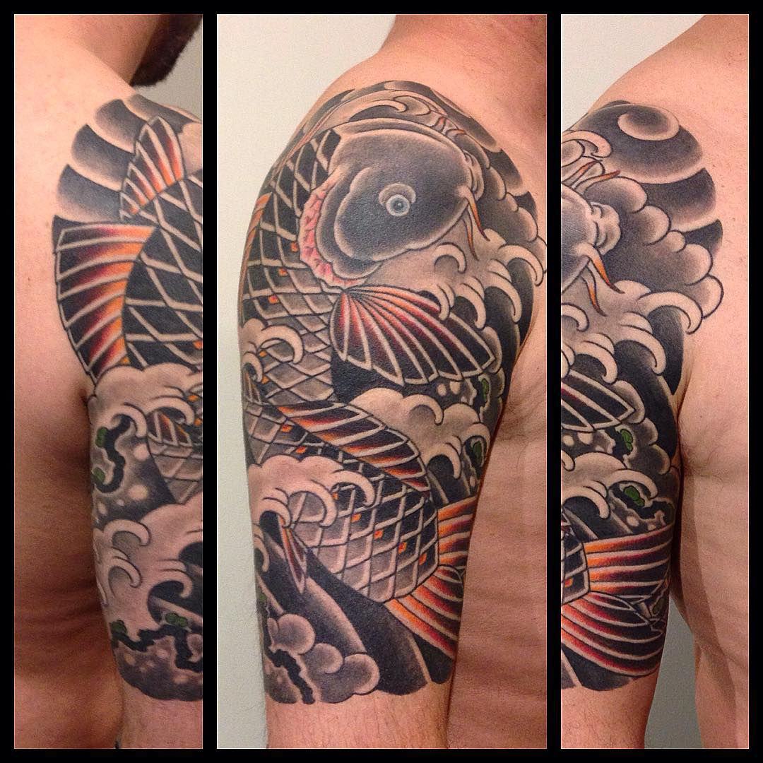 Wallpaper #4177e Half Sleeve Koi Fish Tattoo Chronic Ink
