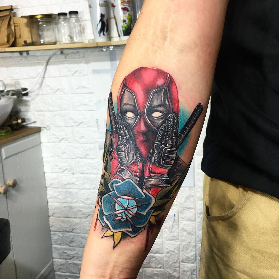 Wallpaper #9130c Marvel Tattoo Photo by Gus H Tattoo on Instagram Deadpool