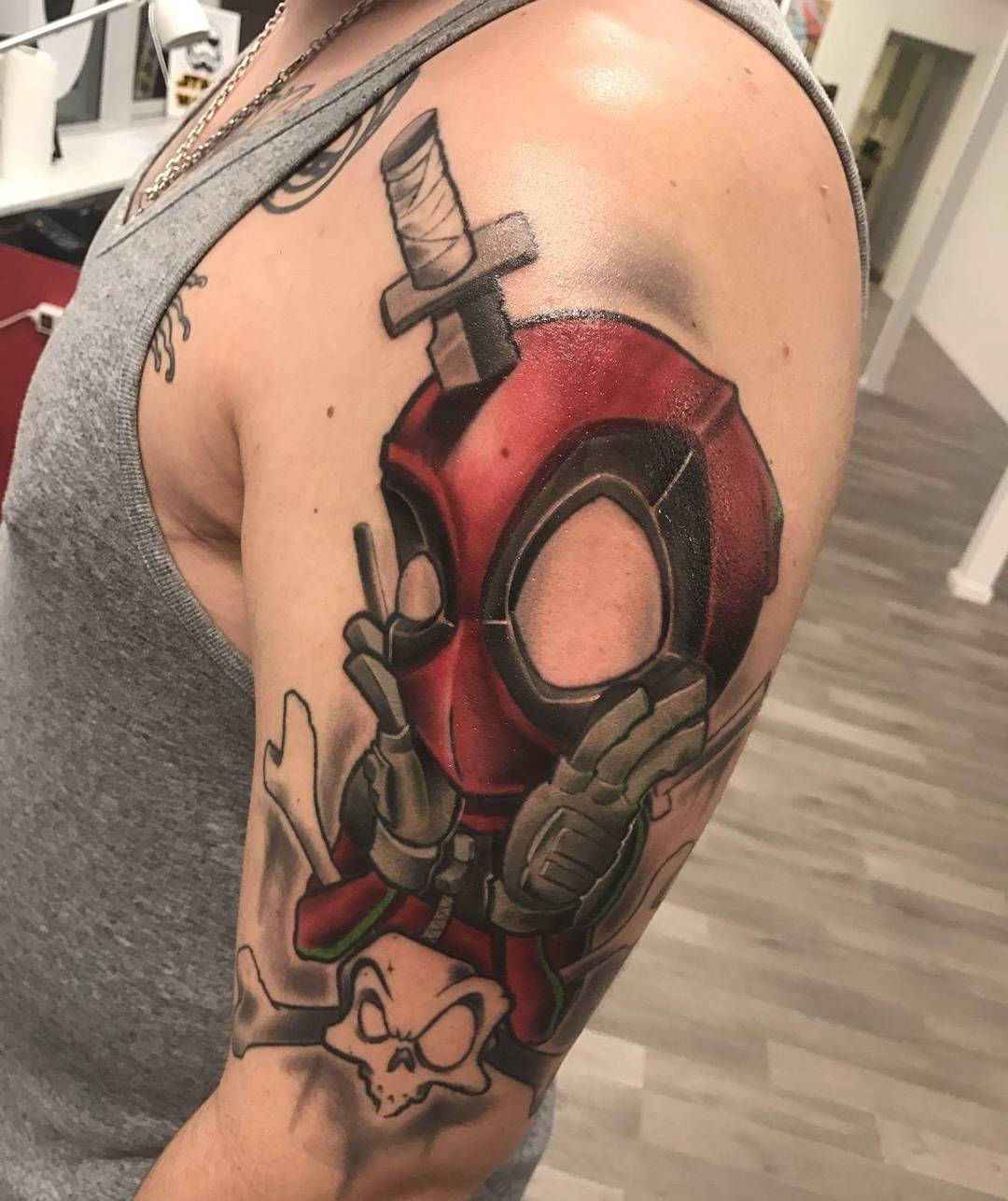 Wallpaper #9130c Marvel Tattoo Photo by Gus H Tattoo on Instagram Deadpool