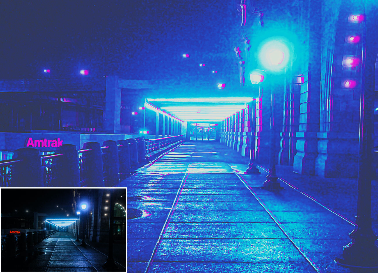 Wallpaper #fABW644BSdW8dNou_BHp17 Cyberpunk Glitch Photoshop Action Filtergrade