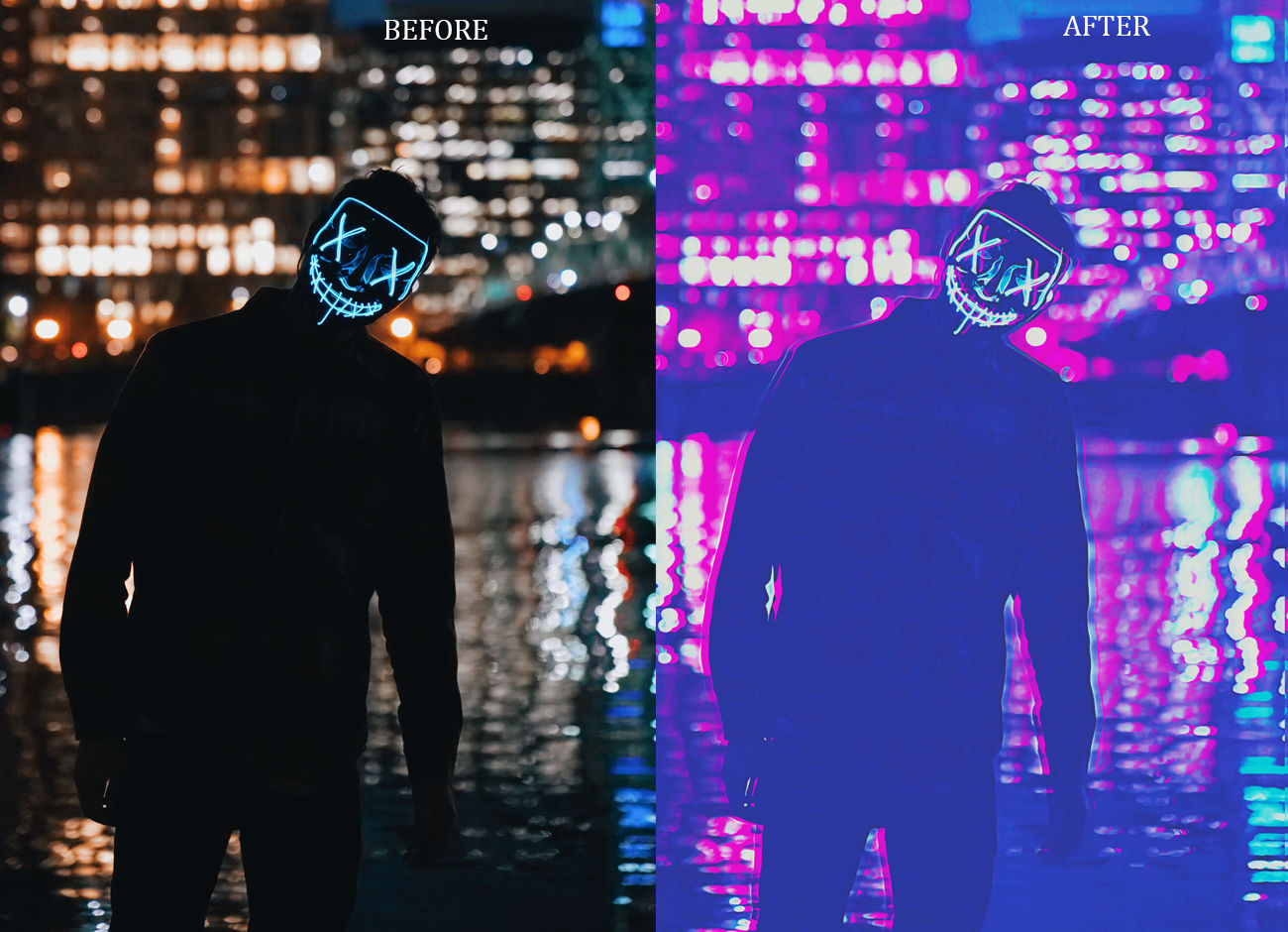 Wallpaper #fABW644BSdW8dNou_BHp57 Cyberpunk Glitch Photoshop Action Filtergrade