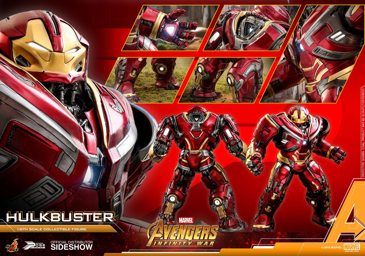 Wallpaper #oGeQ55IBSpphPi3-bziy11 Hulkbuster Action Figure 16 Power Pose Series Avengers Infinity War