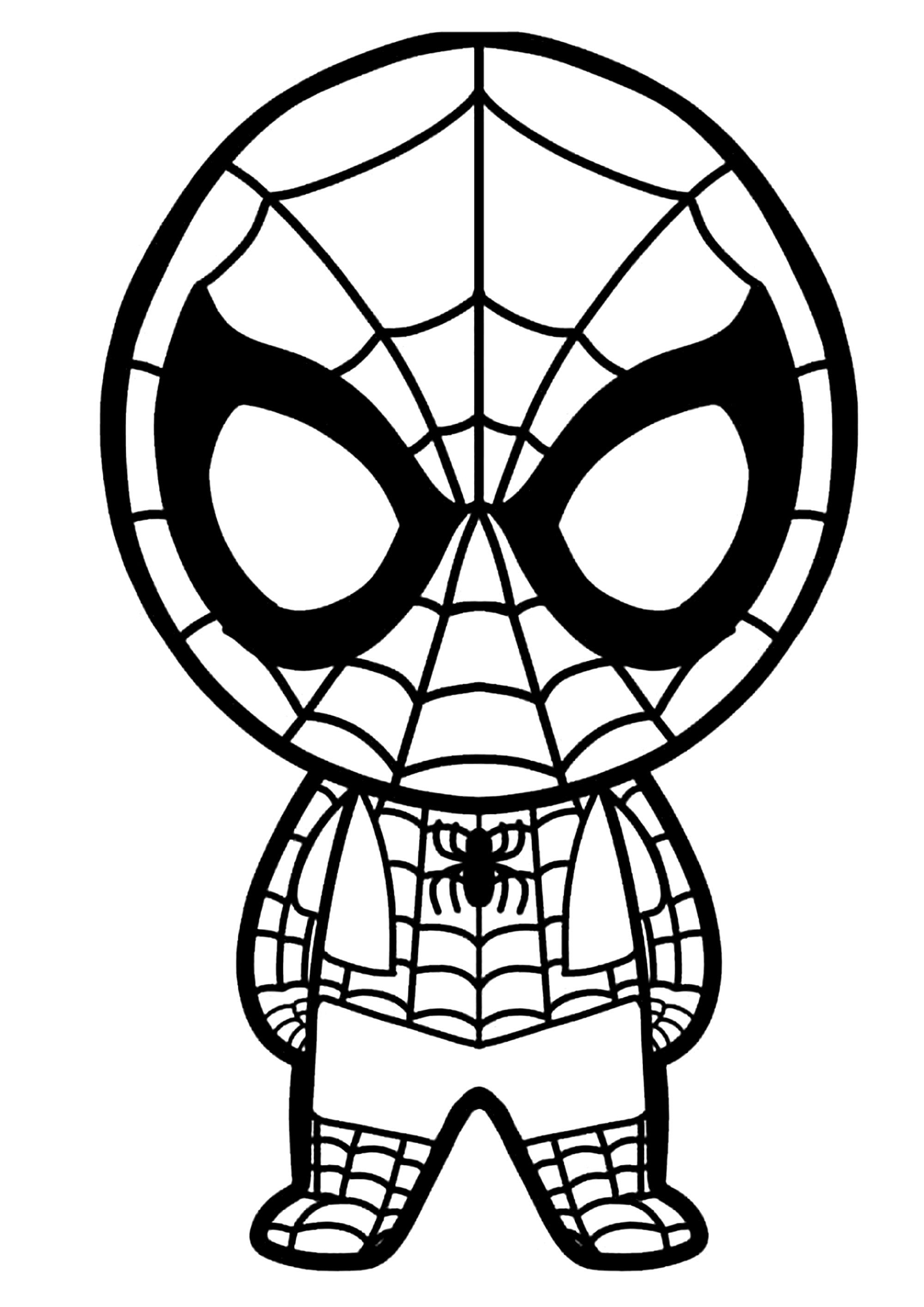 Wallpaper #IlZZepcBsd6xcFiEjdzw85 Pequeno Spiderman En Kawaii Paginas De Spiderman Para Imprimir