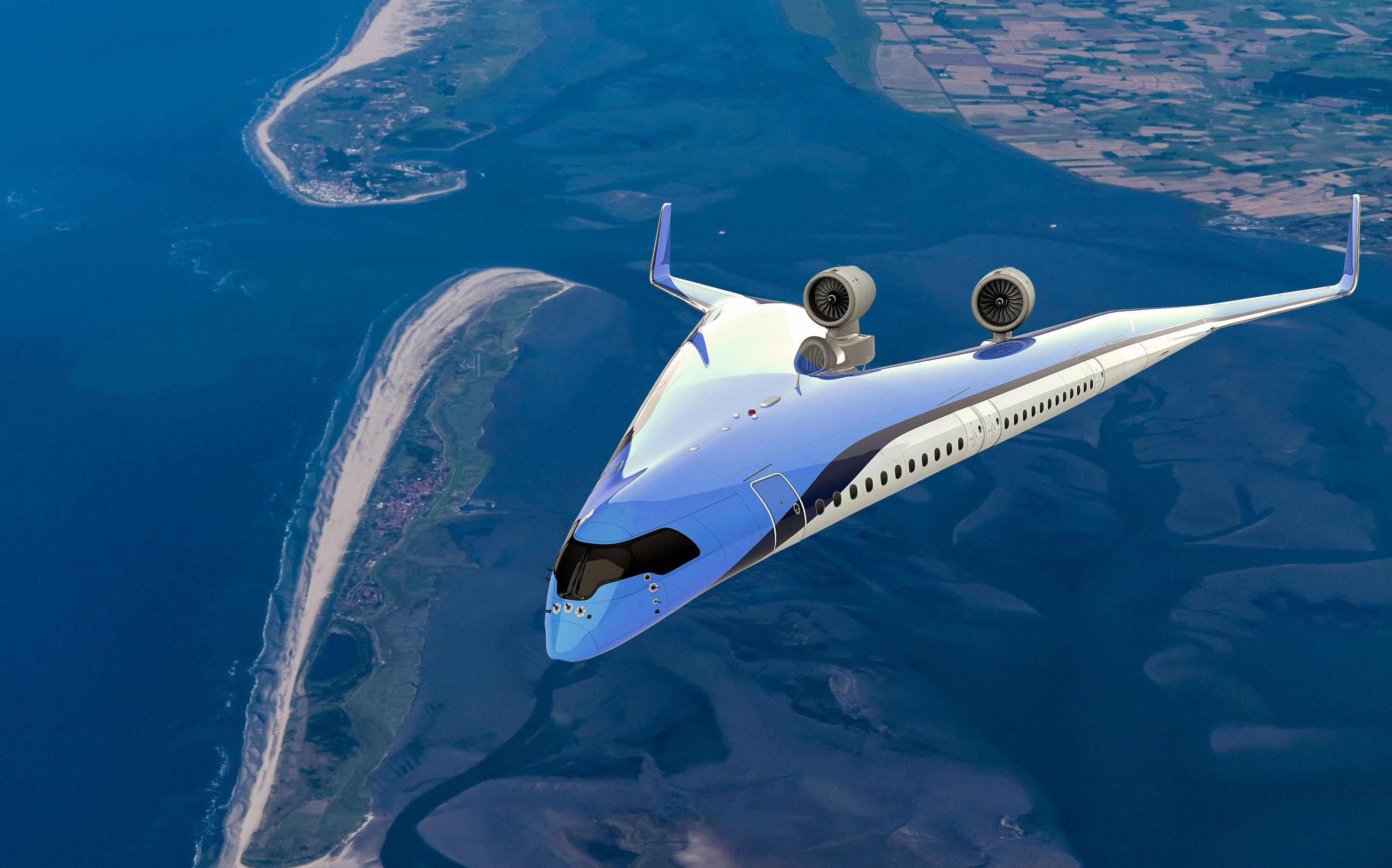 Wallpaper #xP82a5MB3lSXT3zU3-f_42 Klm Backed Flying V Airliner Concept Makes First Flight Aviation Week
