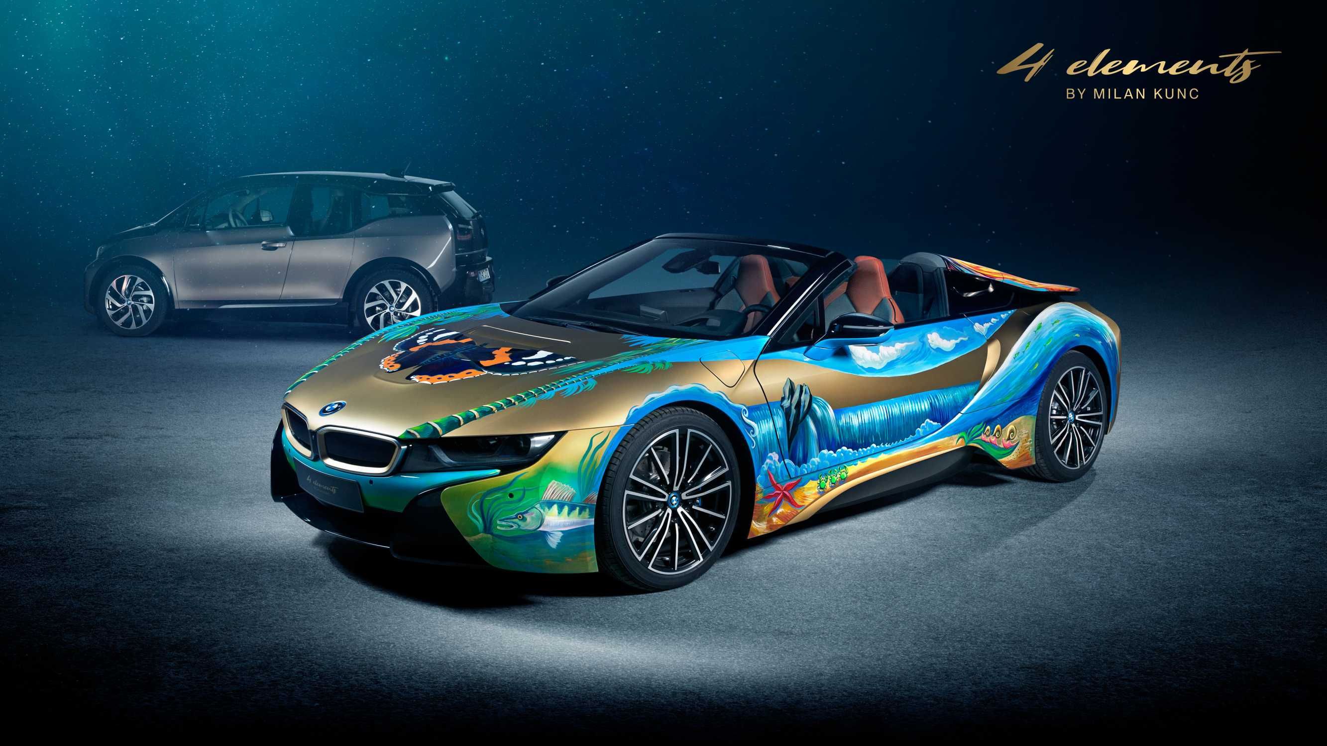 Wallpaper #En3o844Bnwiau_P6-w7419 BMW i8 Roadster 4 Elements by Milan Kunc 022019