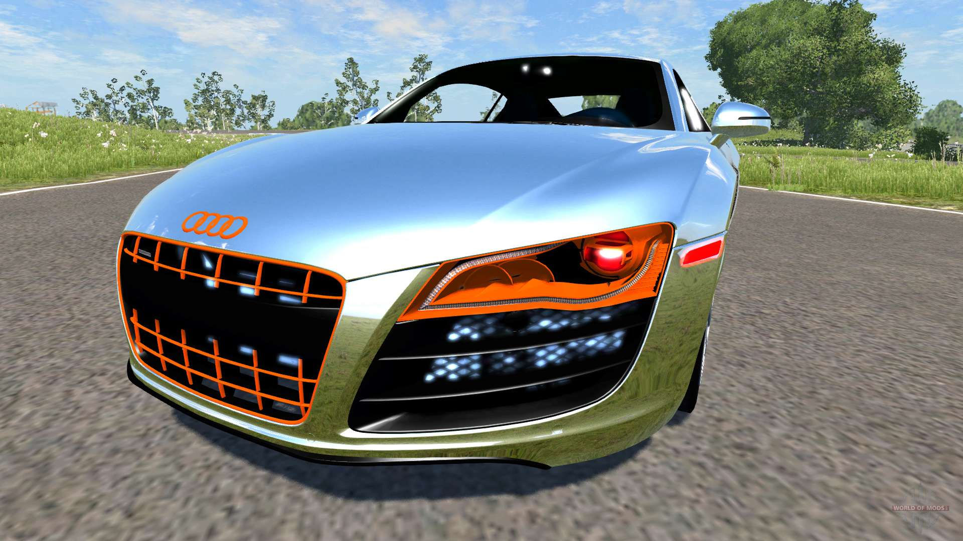 Wallpaper #1vKTLpMBD57sowDKSMNW178 Audi R8 Chrome for Beamng Drive