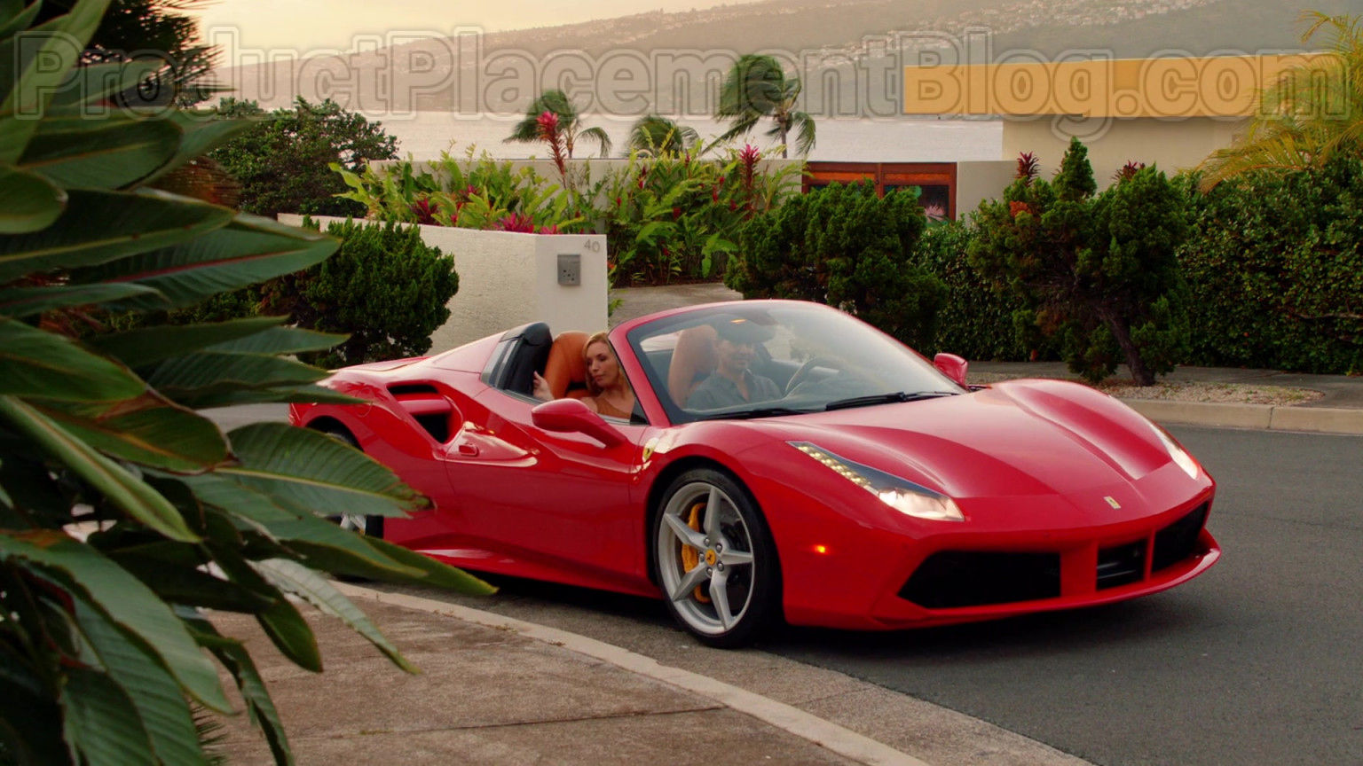Wallpaper #W7j325IBJvJKYCmEfflv146 Ferrari Red Convertible Sports Car in Magnum Pi S02e17 the Night Has