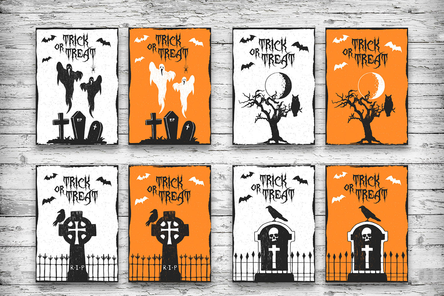 Wallpaper #ITHVNZMB5zzyi_yYzVif260 Halloween 20 Greeting Cards 11924 Card Making Design Bundles