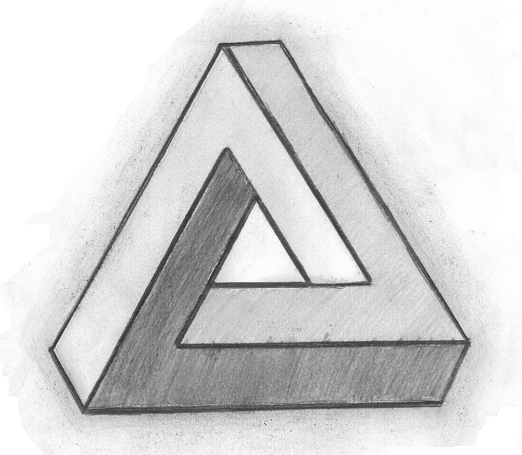 Wallpaper #PmeuAJMBSpphPi3-_adt150 Triangle Illusion by Jason262 on Deviantart