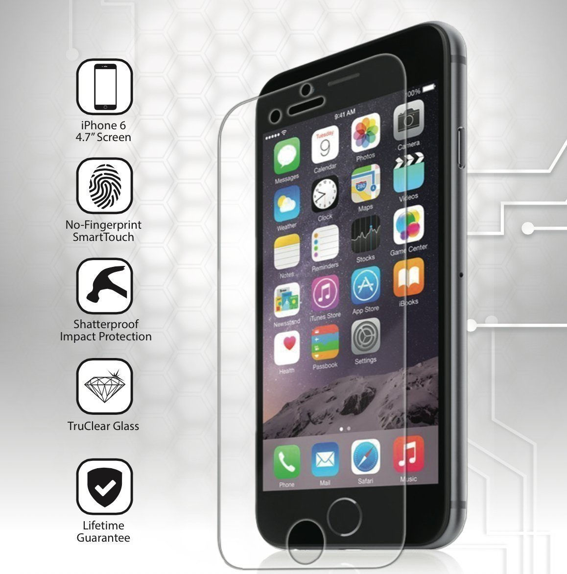 Wallpaper #sWf07JIBSpphPi3-5FU386 Tempered Glass Screen Protector for iPhone 66 Plus Makes Sure You Won