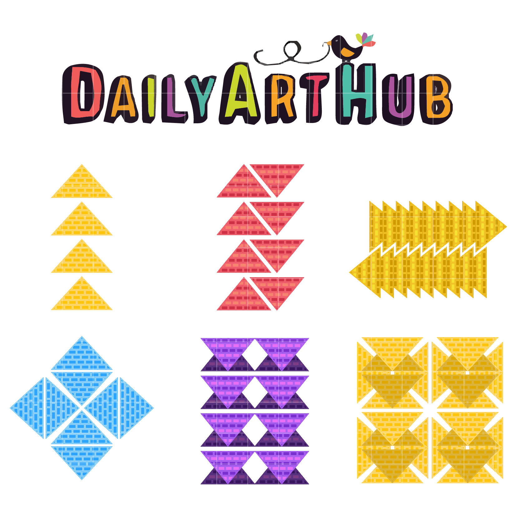 Wallpaper #_GfkCpMBSpphPi3-CNYq62 Patterned Triangles Clip Art Set Daily Art Hub Graphics Alphabets
