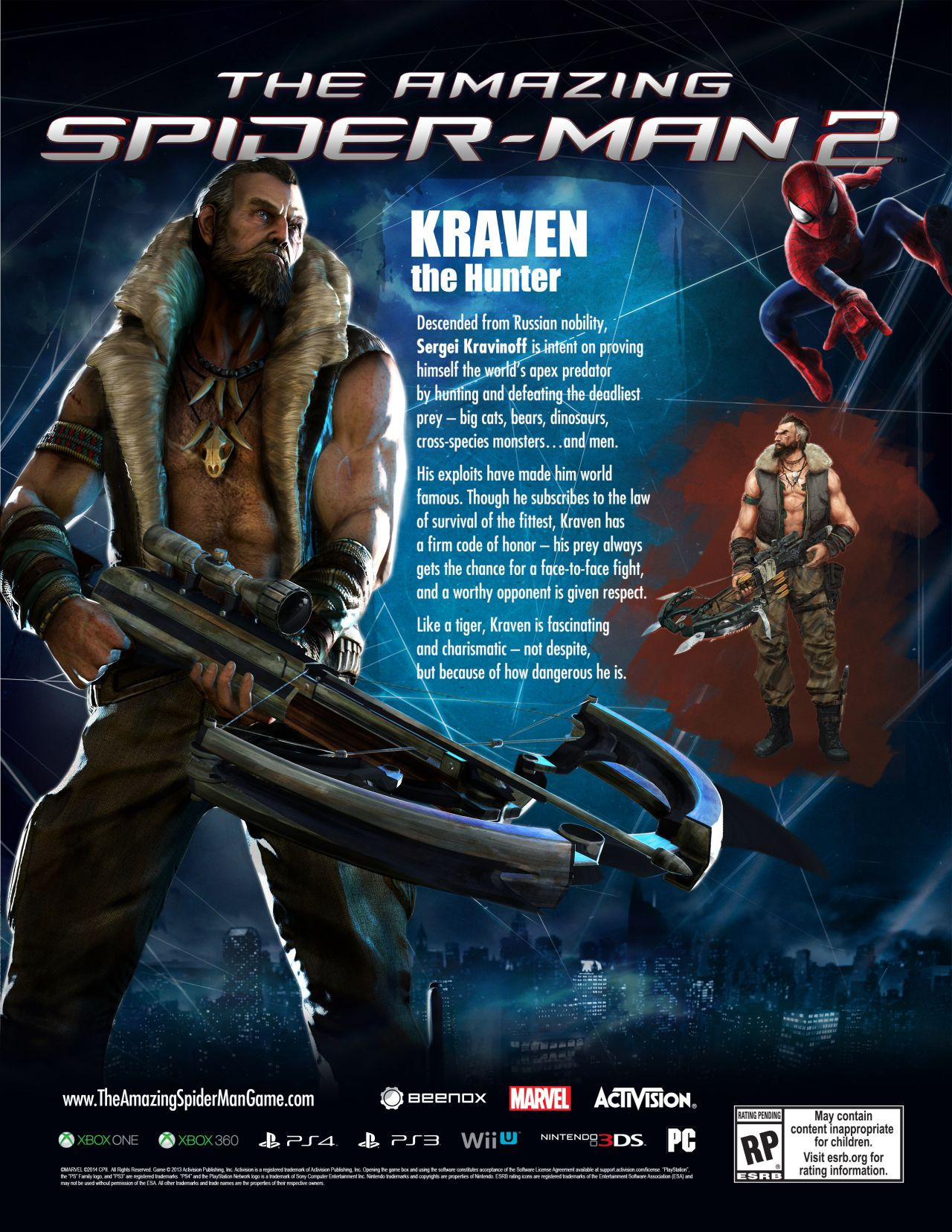 Wallpaper #f2hWHJMBSpphPi3-mSKd147 The Amazing Spider Man 2 Screenshots Show Kraven the Hunter Vg247