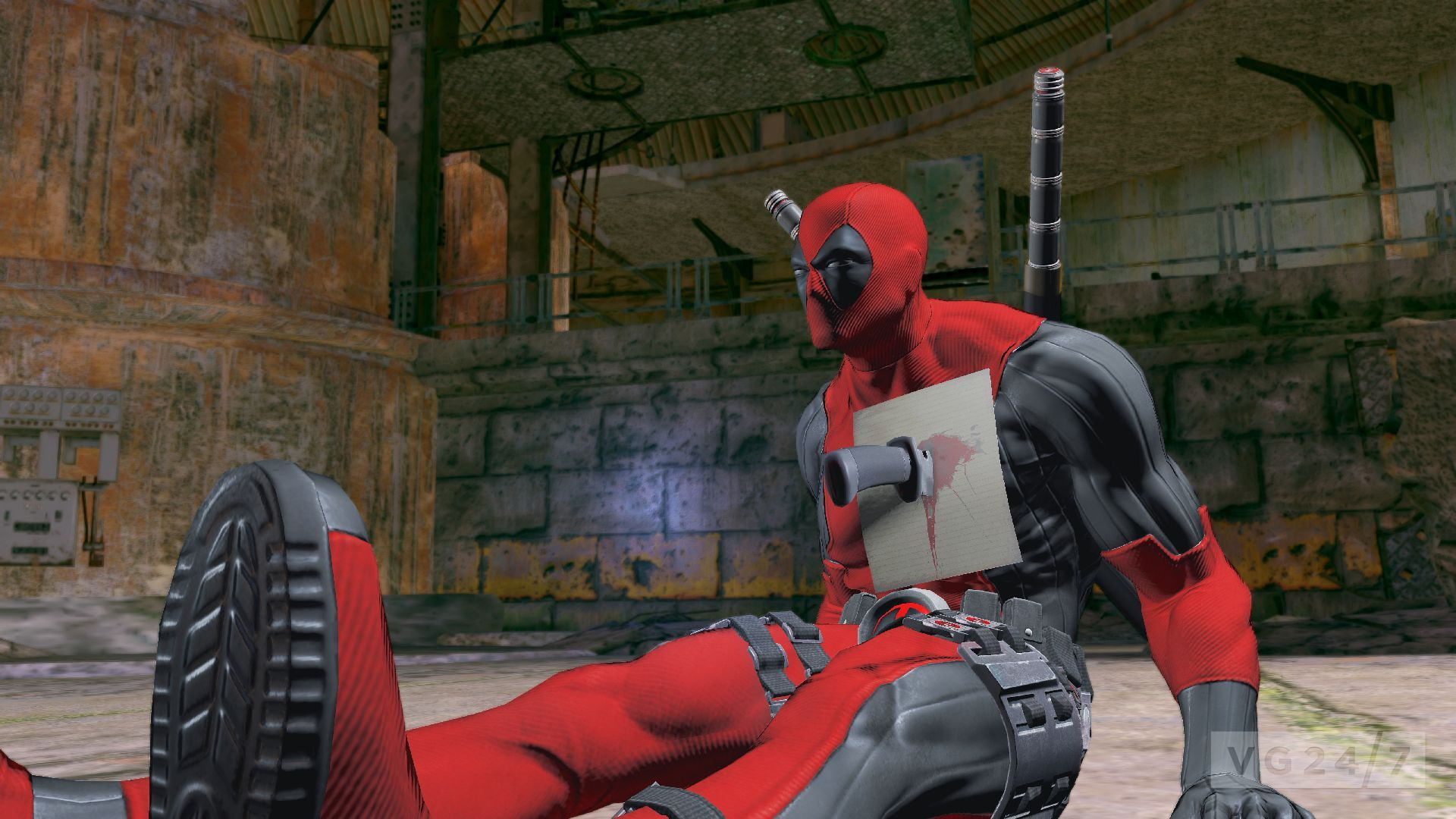 Wallpaper #v2fl9JIBSpphPi3-Xnwt178 Deadpool Gory New Screens Show a Pissed Off Cable Vg247