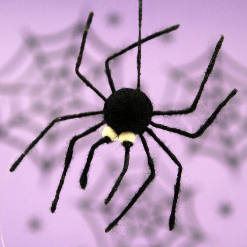 Wallpaper #XRnNEo8BtGB6xQ78cGRn24 Personalised Felt Spider Hanging Christmas Decoration by Postbox Party
