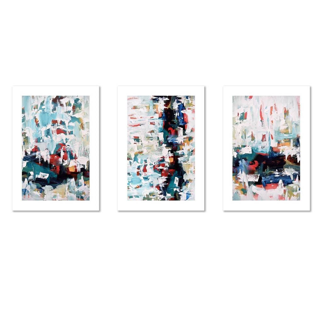Wallpaper #Wx2kLZMBlOZrFDOksdHo148 Set of Three Modern Abstract Art Prints Set by Abstract House