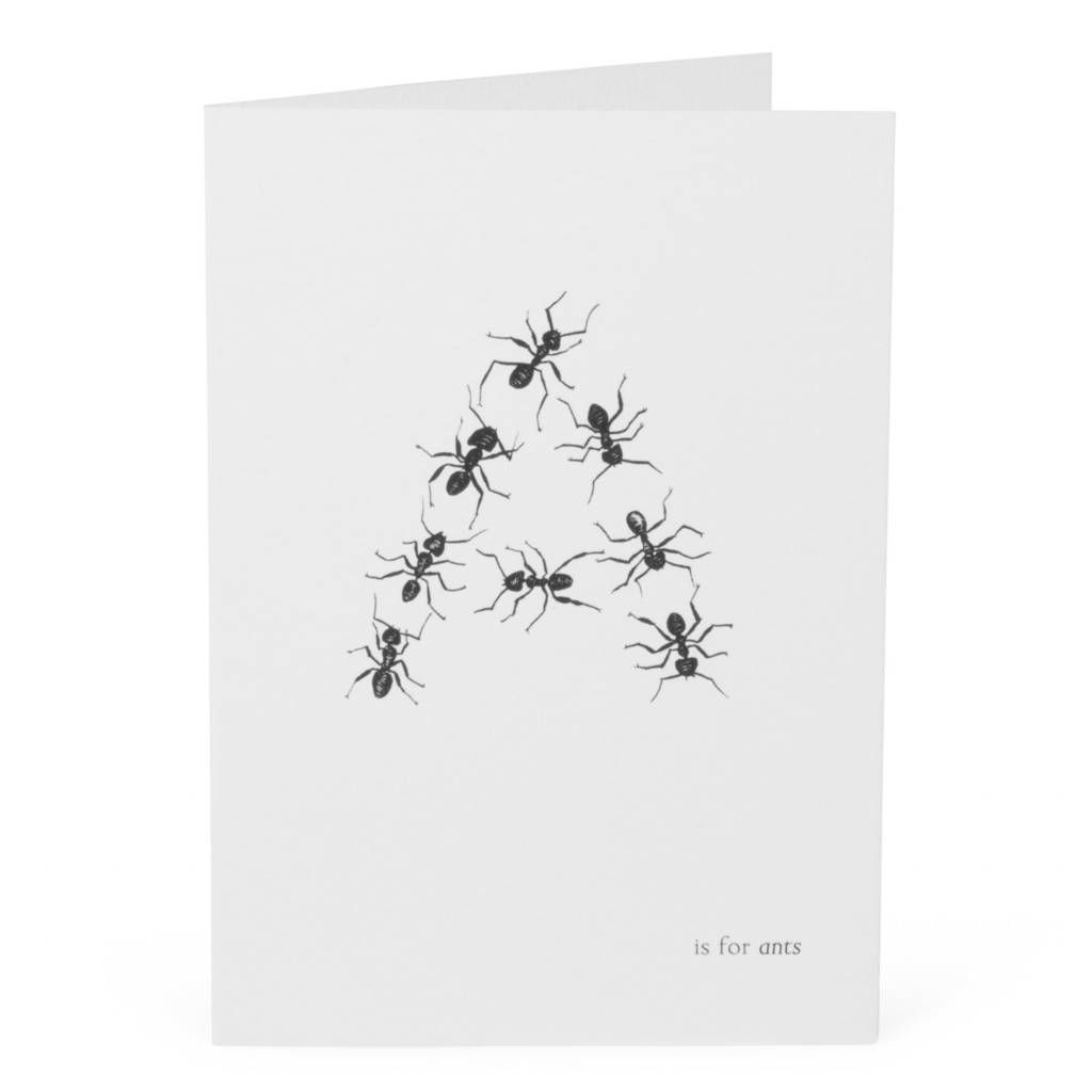 Wallpaper #9Sz7SZMB0E1QgA7wY_R59 A is for Ants Card by Lucy Coggle