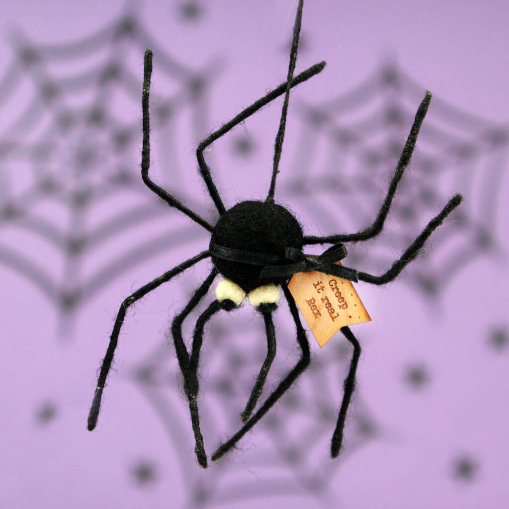 Wallpaper #XRnNEo8BtGB6xQ78cGRn22 Personalised Felt Spider Hanging Christmas Decoration by Postbox Party