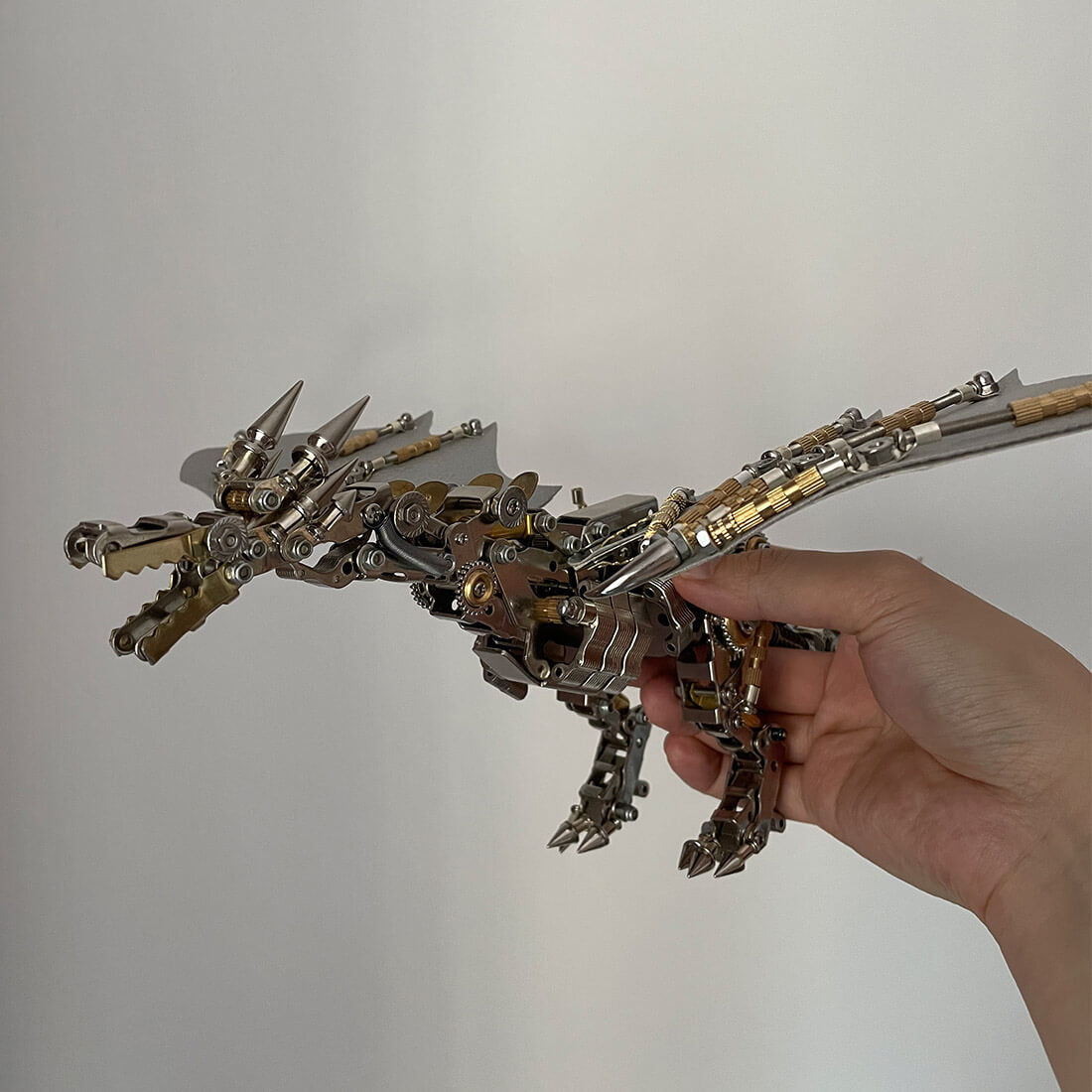Wallpaper #MGh_F5MBSpphPi3-Ow_u246 Mechanical Steampunk Wyvern Dragon Diy 3D Metal Puzzle 600cs