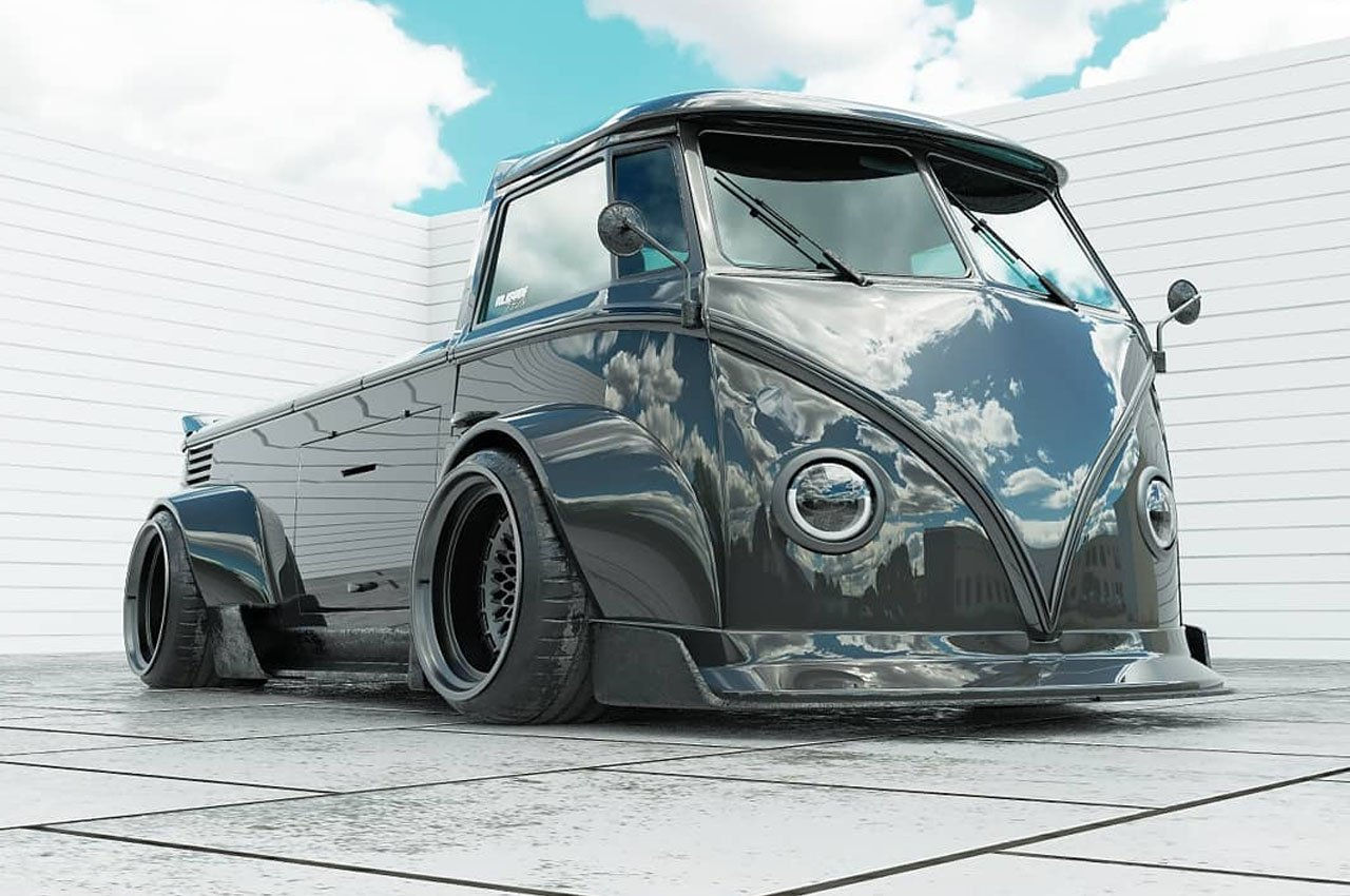 Wallpaper #PWdTBJMBSpphPi3-NLeu35 Volkswagen Meets a Low Rider Van to Give You the Best of Both Worlds