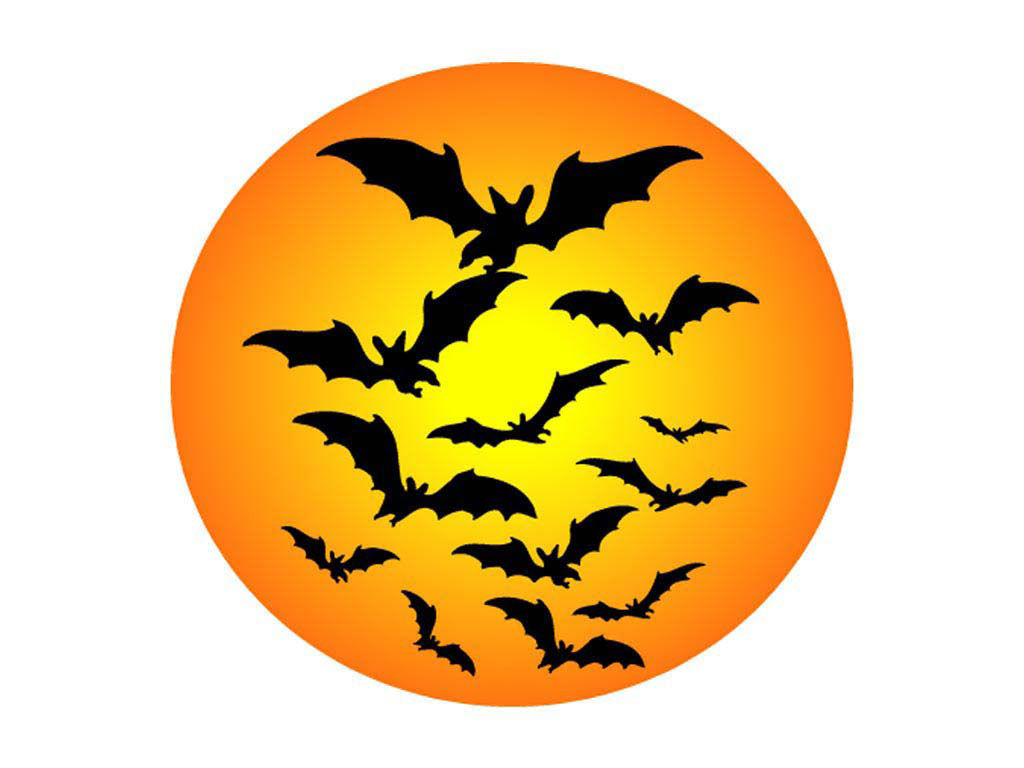 Wallpaper #80b81 Halloween Moon Bats Clipart Halloween Clipart Bats Etsy