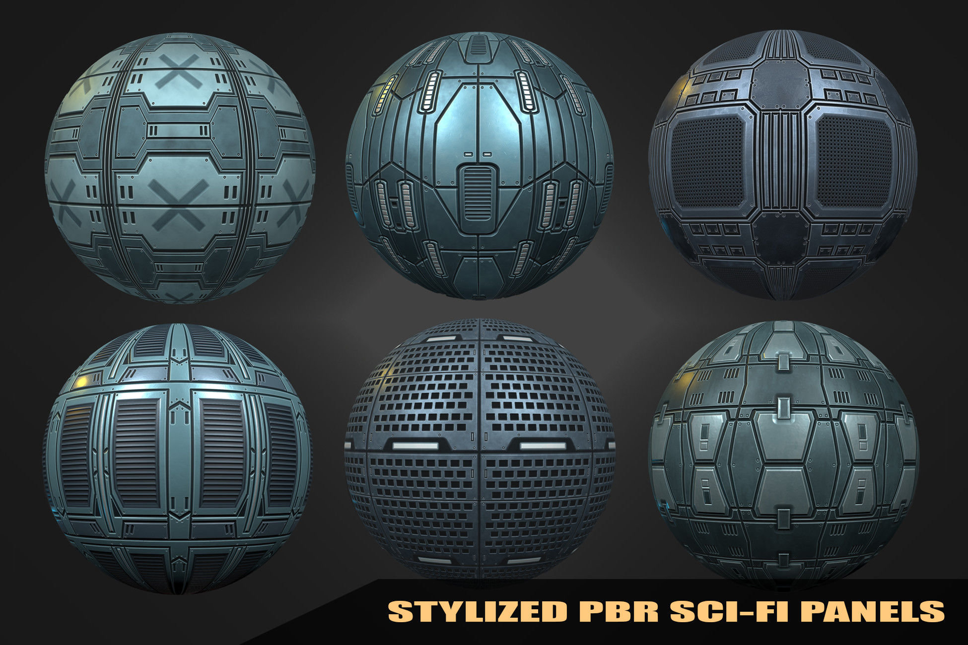 Wallpaper #LLisjZIBJvJKYCmExNi449 Stylized Sci Fi Space Panels Pbr Materials Vol 02 2d Unity