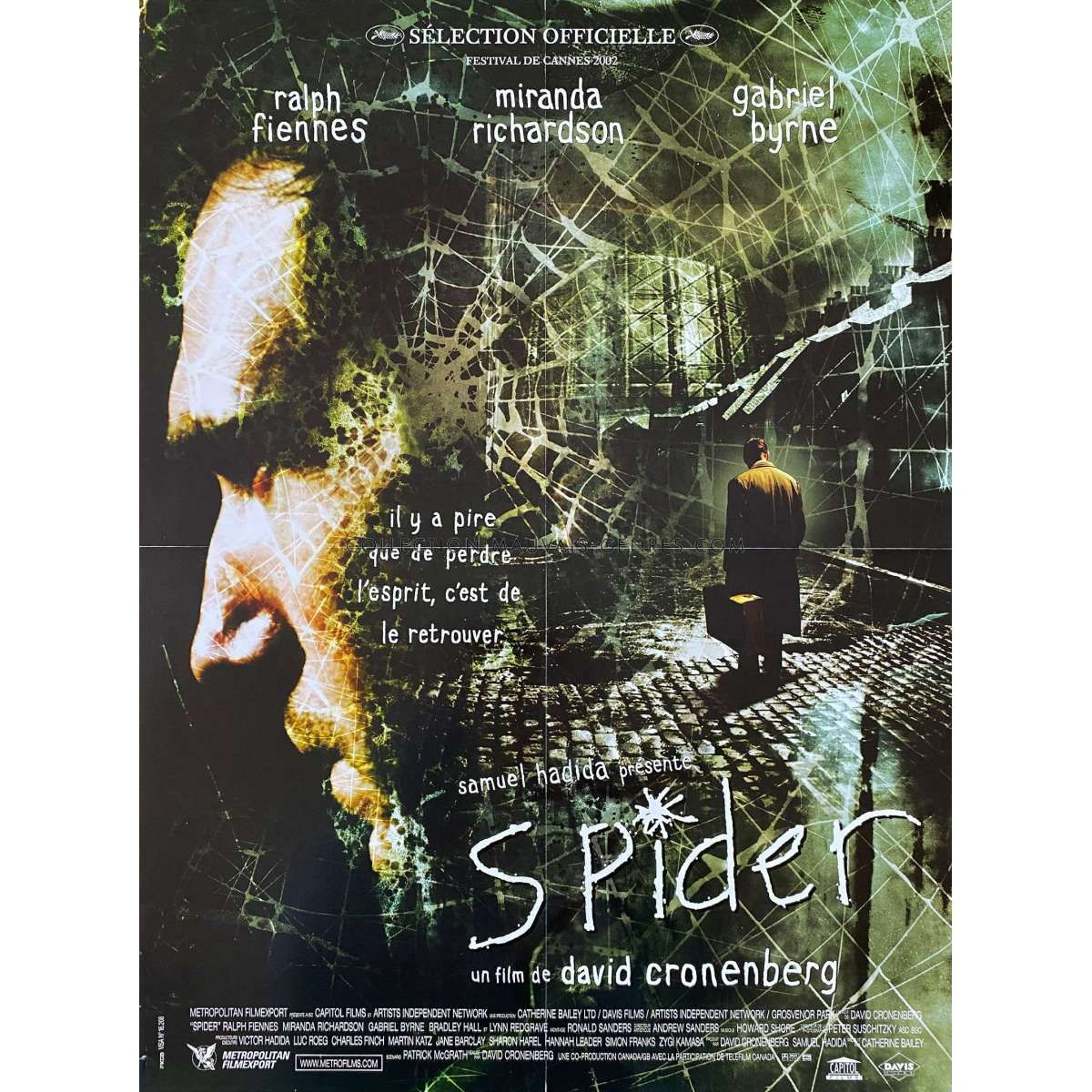 Wallpaper #RfS4OZMBKFX8bn3rZXfT194 Spider French Movie Poster 15x21 in 2002