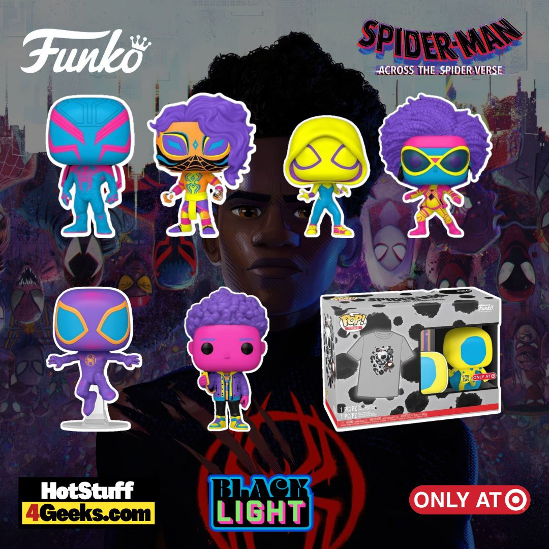 Wallpaper #bjGdNZMB5zzyi_yY7VeY38 2023 New Blacklight Spider Man Across the Spider Verse Funko Pops