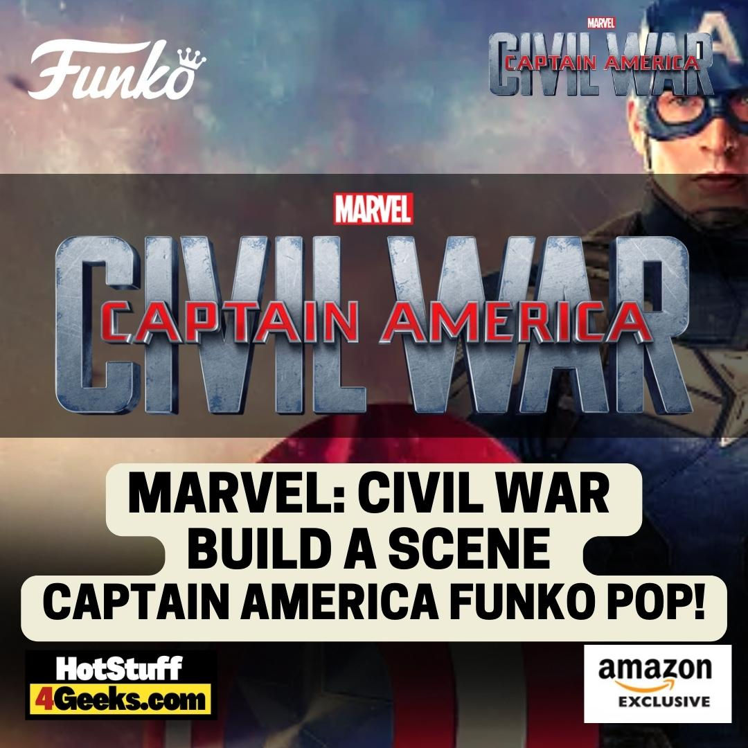 Wallpaper #vWfWEJMBSpphPi3-LPSt162 2023 New Civil War Build a Scene Captain America Funko Pop