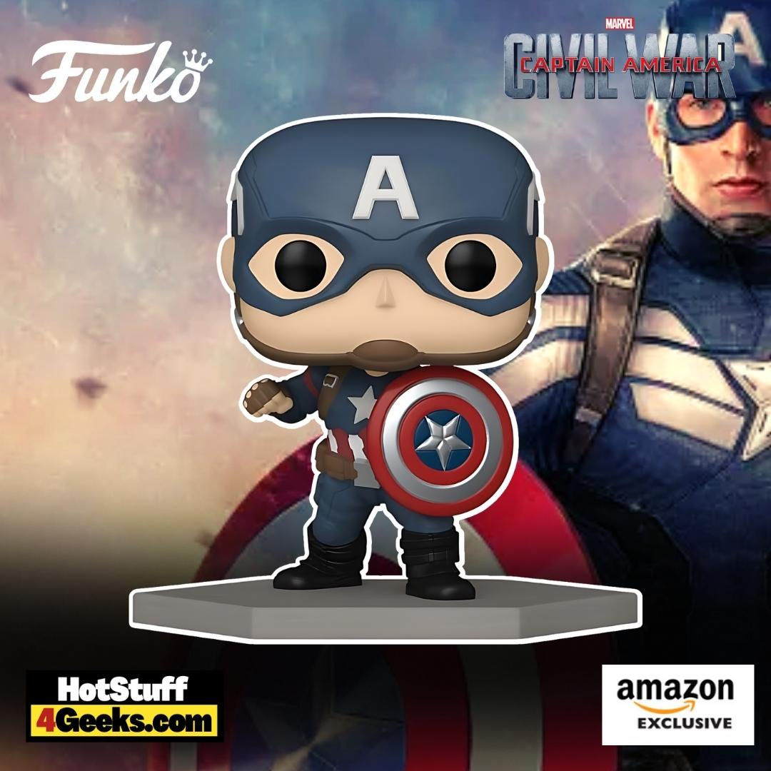 Wallpaper #vWfWEJMBSpphPi3-LPSt164 2023 New Civil War Build a Scene Captain America Funko Pop