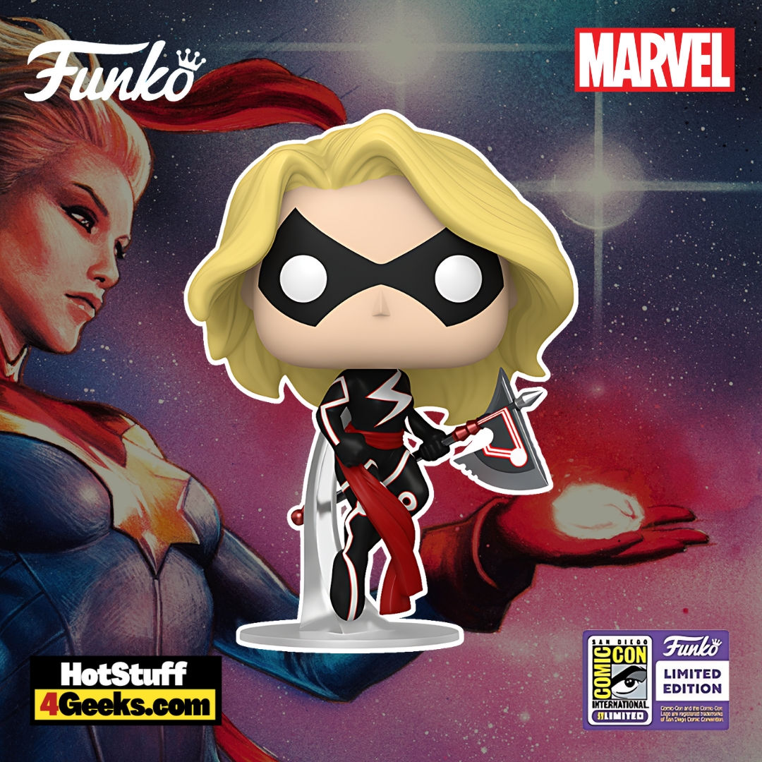 Wallpaper #5KV0OJMBVBiSkHCaSY0k259 Sdcc 2023 Marvel Captain Marvel Flying with Axe Funko Pop