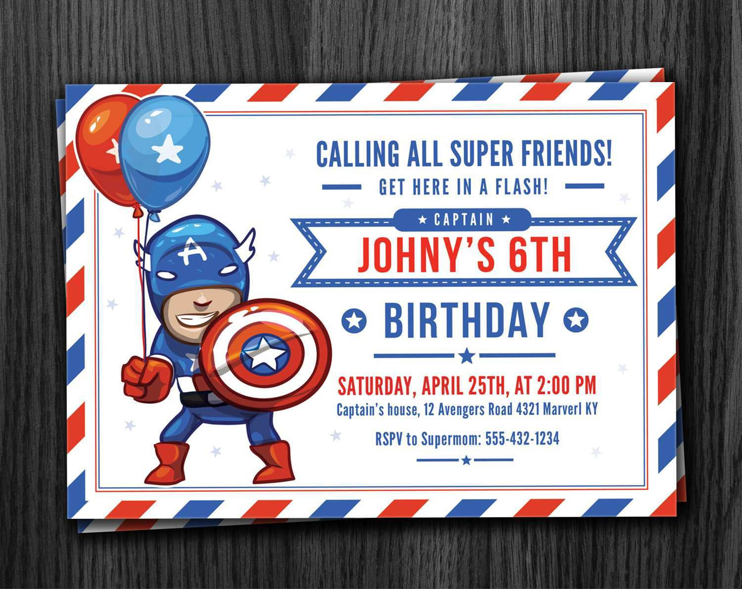 Wallpaper #ExkbEI8BtGB6xQ78xV6e30 31 Standard Captain America Birthday Invitation Template Psd File for