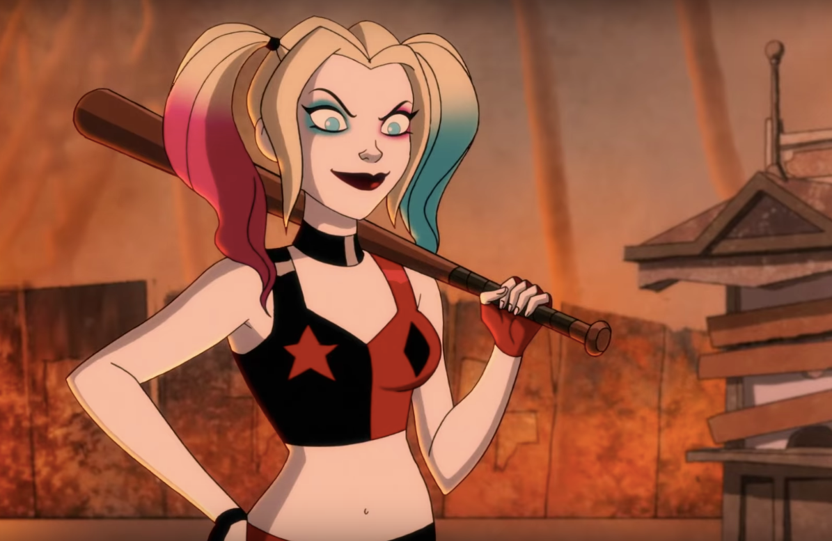 Wallpaper #4b84f Womens Deluxe Harley Quinn Jumpsuit Costume
