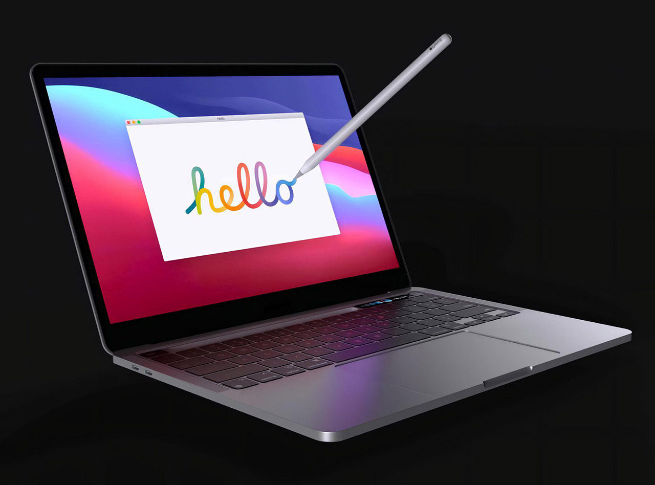Wallpaper #lFYIeJcBsd6xcFiEjNo-11 Touchscreen Macbook Pro with a Built in Apple Pencil Leaked in Patent