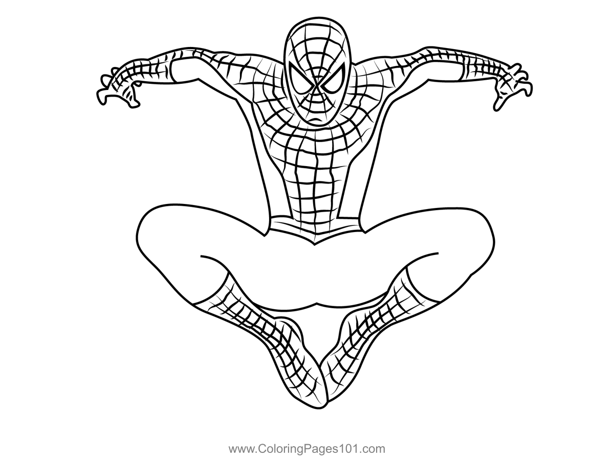 Wallpaper #FWioH5MBSpphPi3-Xiyb204 Dynamic Spiderman Coloring Page for Kids Free Spider Man Printable