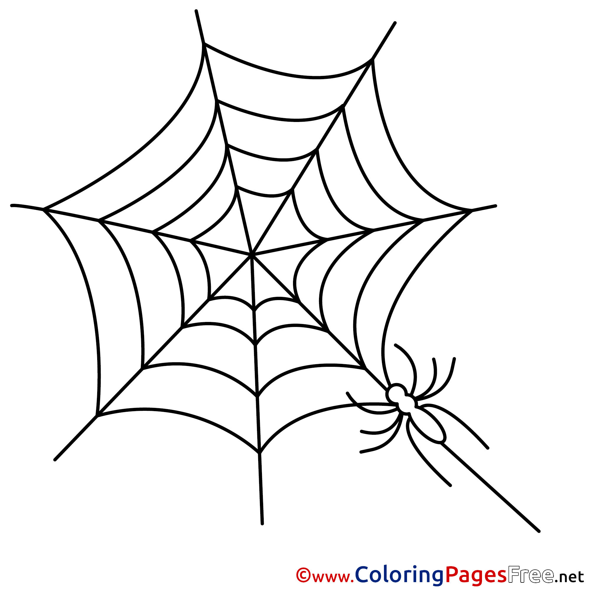 Wallpaper #Gmd6CZMBSpphPi3-WNCd75 Web Kids Halloween Spider Coloring Page