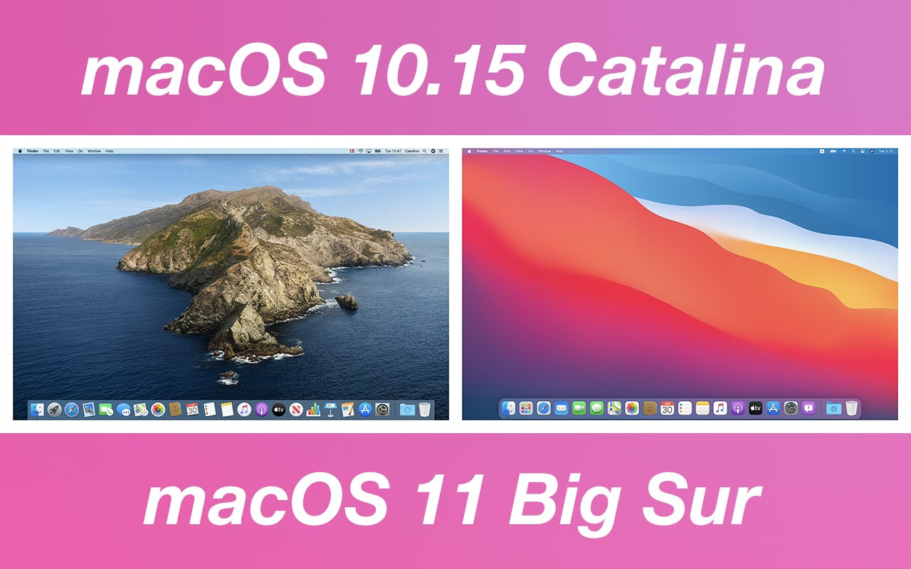 Wallpaper #IEY4nZcBh-zKMCtLaV_I37 Macos Big Sur vs Macos Catalina Side by Side Ui Design Comparison
