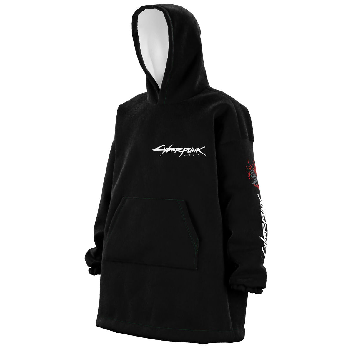 Wallpaper #WWh6GZMBSpphPi3-ThfJ275 Johnny Silverhand Jacket Cyberpunk 2077 Snug Oversized Blanket Hoodie