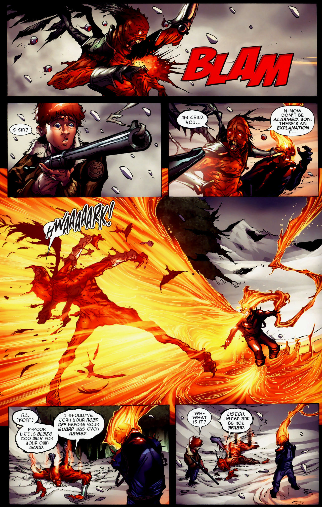 Wallpaper #-fQcOpMBKFX8bn3rG3dX15 Ghost Rider Blaze vs Carnage Battles Comic Vine