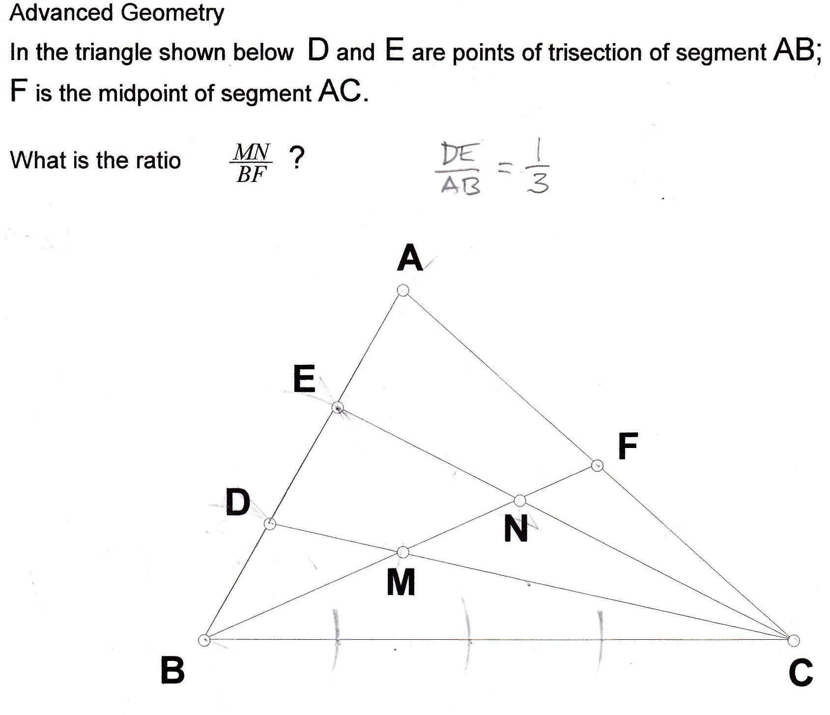 Wallpaper #ime4ApMBSpphPi3-D7BO75 Geometry in the Triangle Abc D and E Are Points of Trisection of