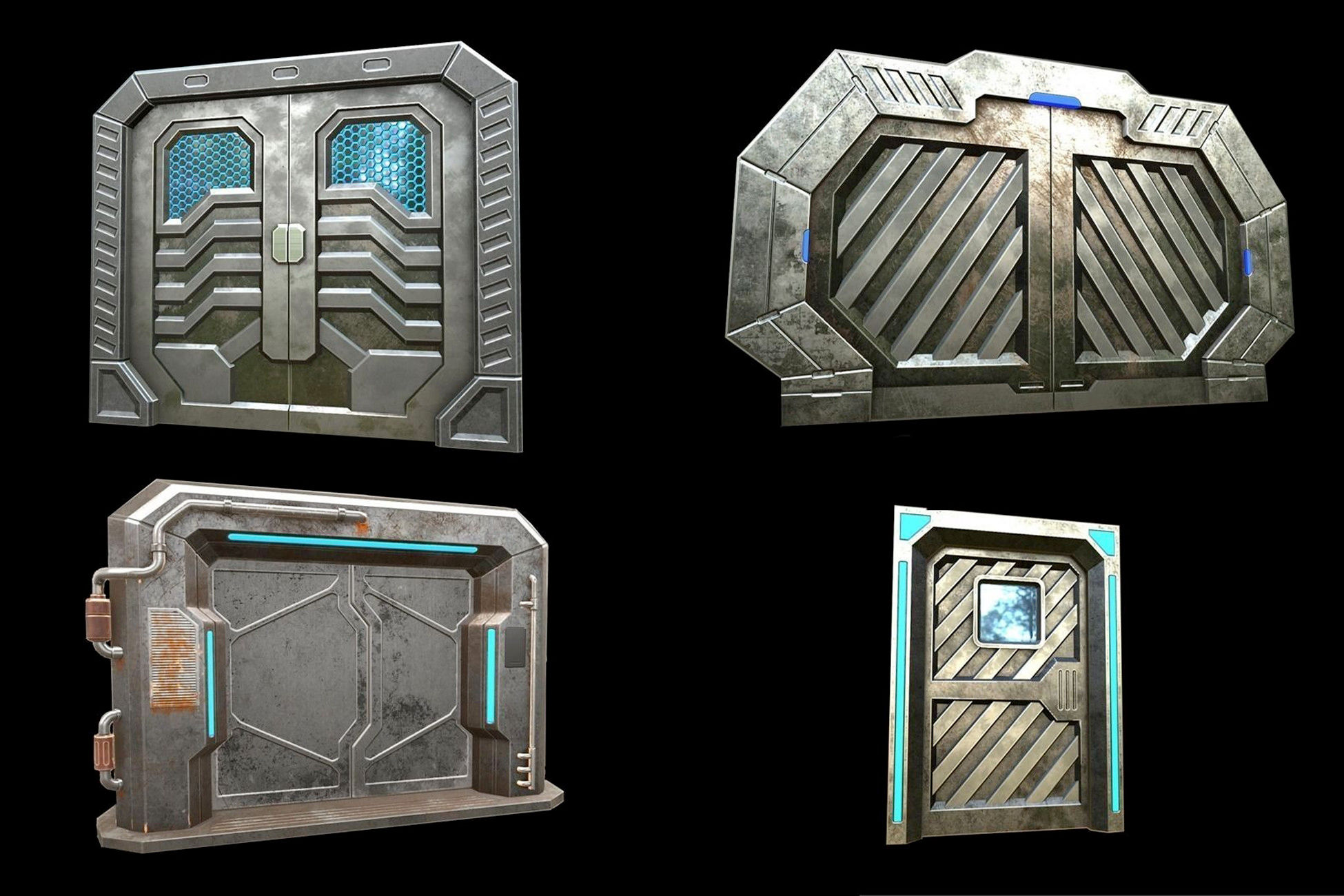Wallpaper #eRl5Ho8BtGB6xQ78OHkV0 Animated Sci Fi Doors Free Download Unity Asset Collection