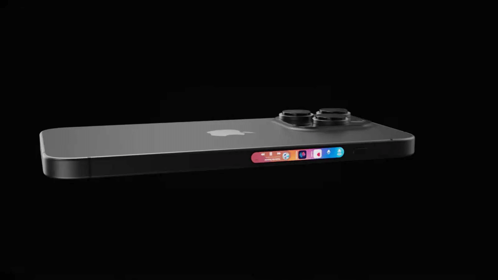 Wallpaper #Ebj21pIBJvJKYCmE2-Fr205 Conceito Traz iPhone 16 Pro Max Com Minidisplay Lateral Macmagazine