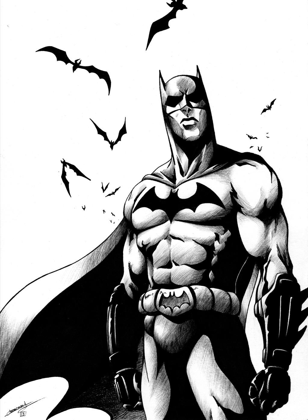 Wallpaper #qx0ULpMBlOZrFDOkP9JS0 Batman Black and White by Hydriss28 on Deviantart