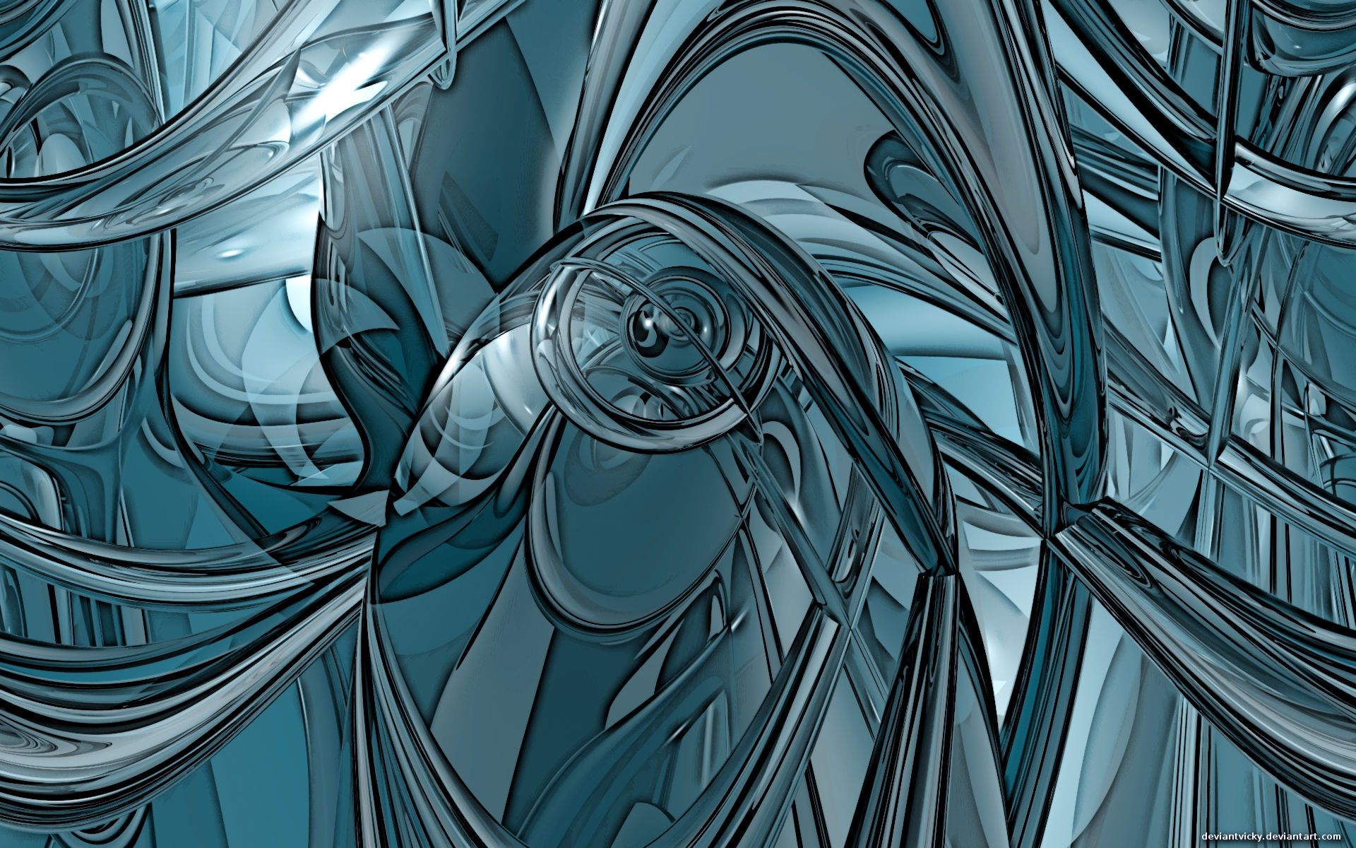 Wallpaper #-wD47Y4BSdW8dNou5hVX58 Teal Abstract by Vickym72 on Deviantart