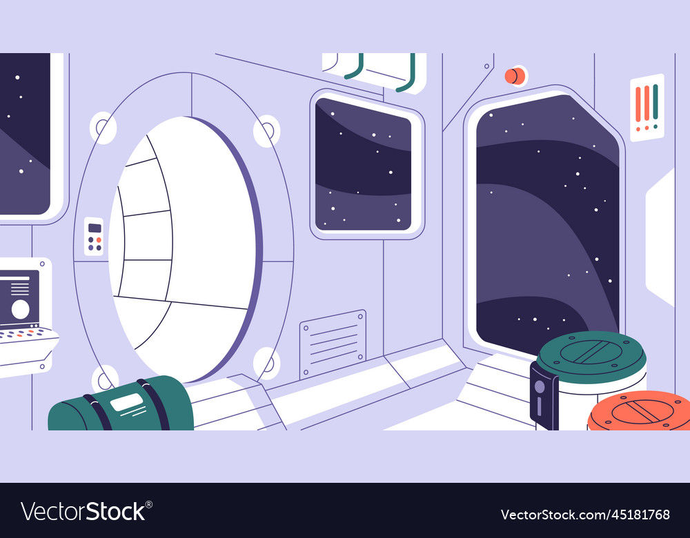 Wallpaper #r7gj2JIBJvJKYCmEhOZY65 Spaceship Interior Inside Space Ship Station Vector Image