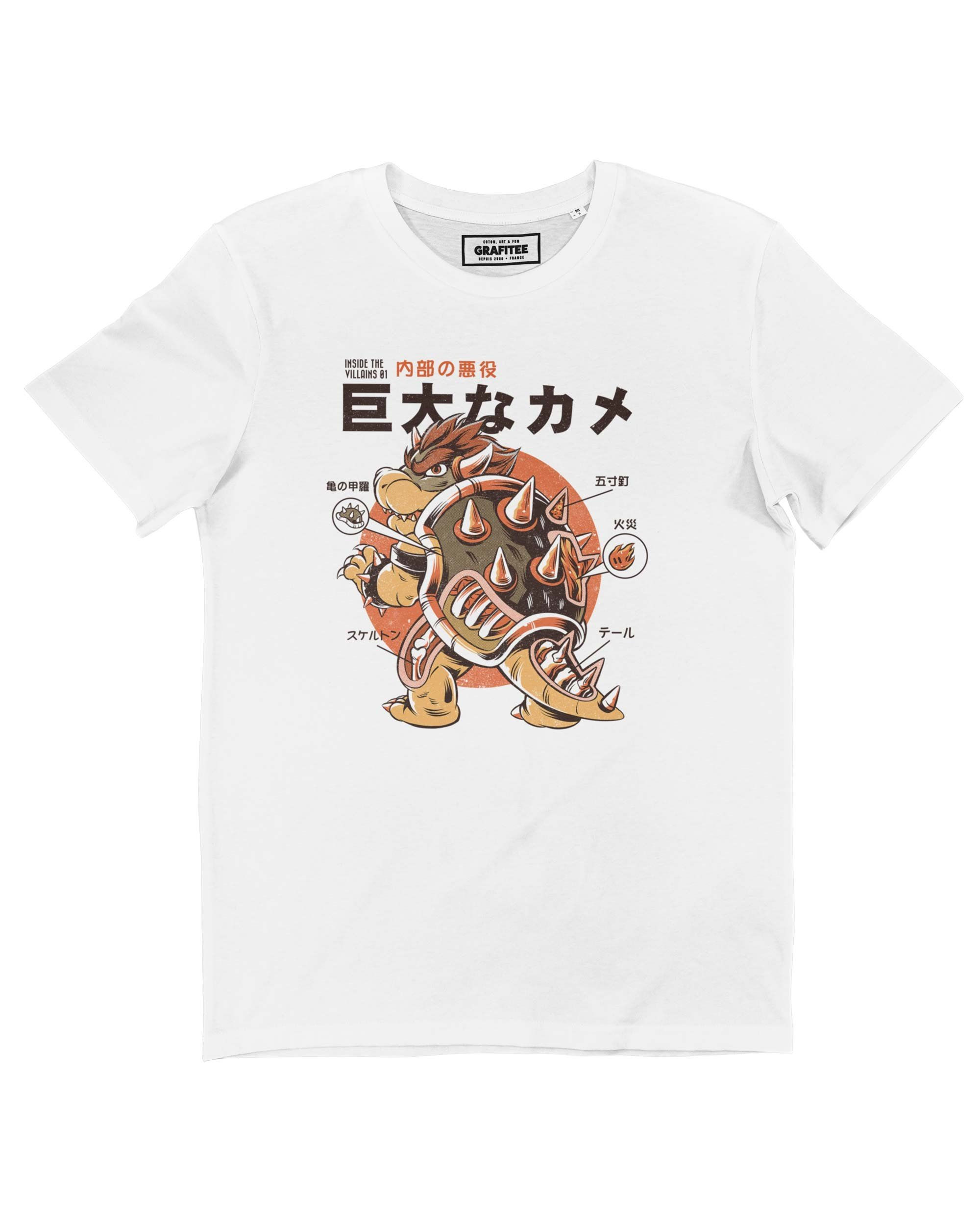 Wallpaper #8c6vJZMB71dOy6JZMRQu201 T Shirt Bowserzilla Monstre Bowser Kaiju Japonais Grafitee