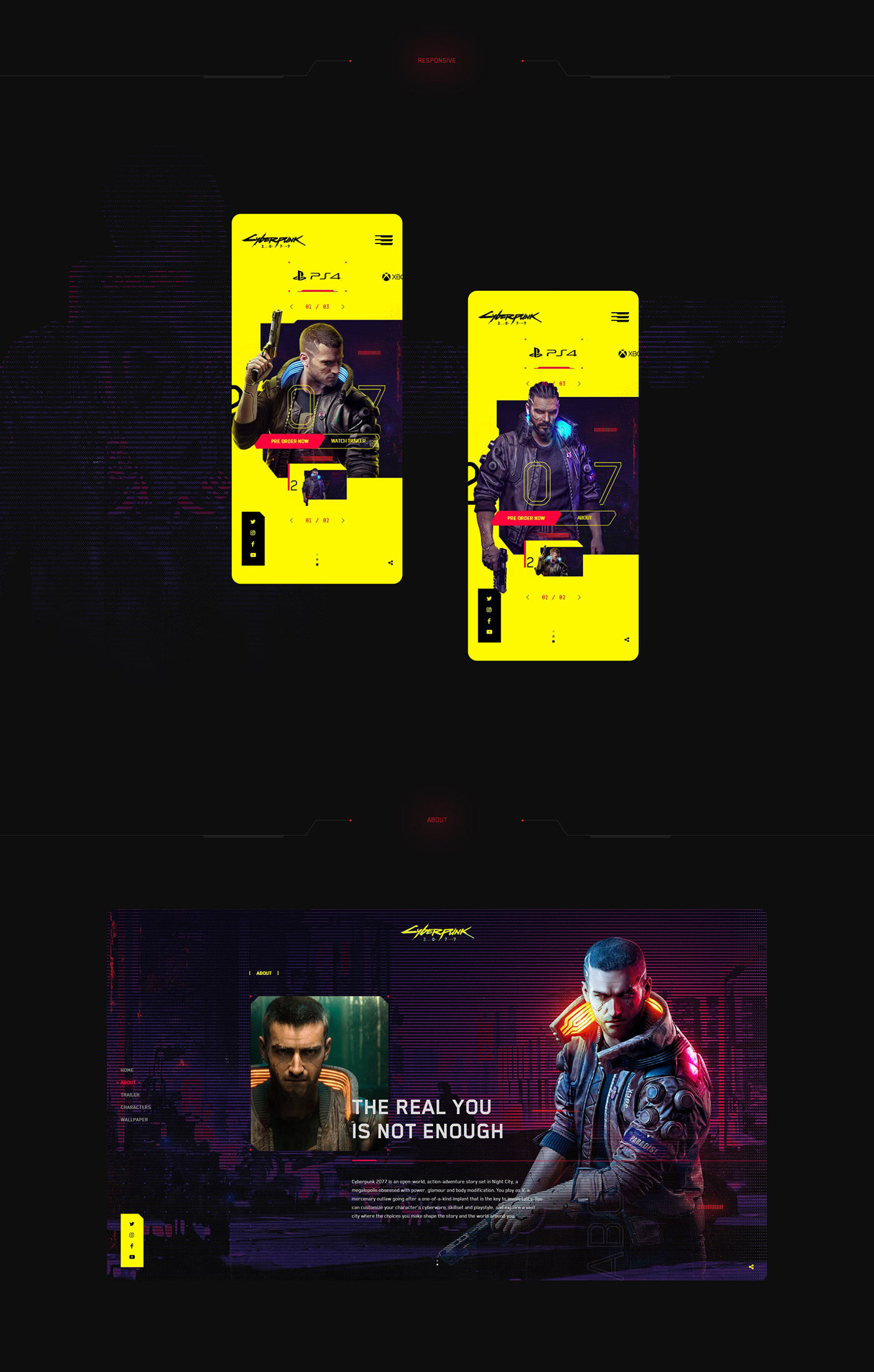 Wallpaper #y32f8I4Bnwiau_P6AQYo53 Cyberpunk 2077 on Behance